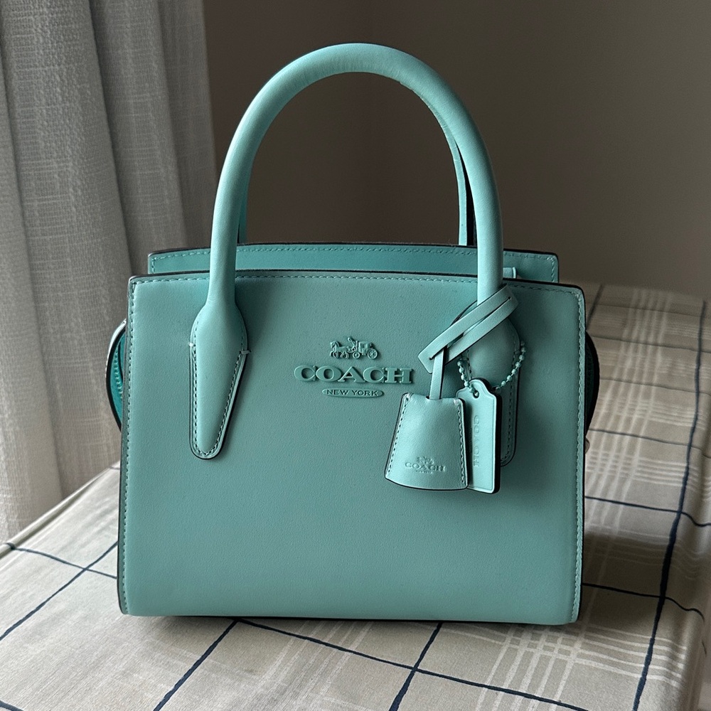 Coach Women's Aqua Satchel